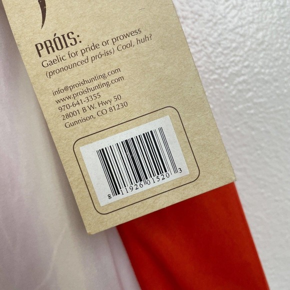 Prois Artemis Archery Shirt Small Womens Orange White Short Sleeve Pockets *Flaw - Picture 10 of 16